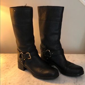 Prada Moto leather boots